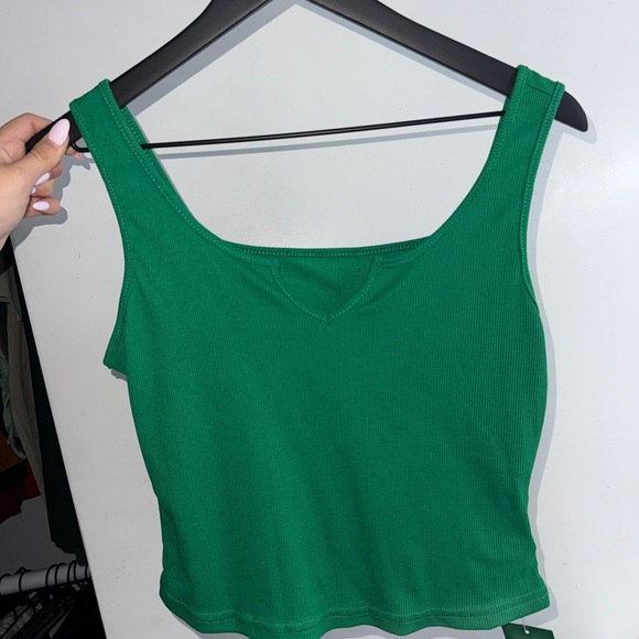 SHEIN Tops - 2/$15 SHEIN Bright Green Ribbed Tank Top